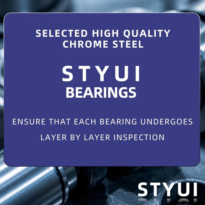 STYUI (10Pcs) F6-12M Miniature Thrust Ball Bearings 6mm x 12mm x 4.5mm Miniature Plane Thrust Bearings Chrome Steel One Way - Image 4